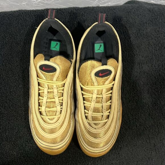 🔥🔥 Nike Air VaporMax 97 Metallic Gold 2018 Shoes - Men Size 11 - VGUC - Picture 6 of 13